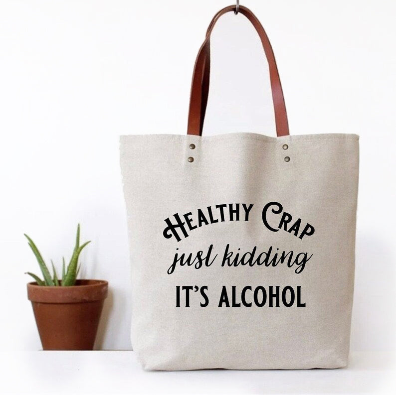 Health Crap Tote Bag