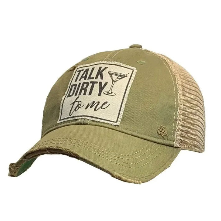 Distressed Trucker Hat - Talk Dirty To Me